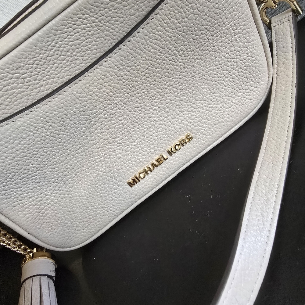 Michael Kors Jet Set Small Pebbled Leather Convertible Crossbody Belt Bag Soft P - Picture 4 of 11